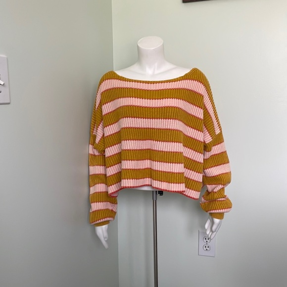 Free People Just My Stripe Sweater - Picture 5 of 11